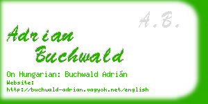 adrian buchwald business card